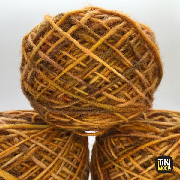 Handspun yarn made of 100% wool