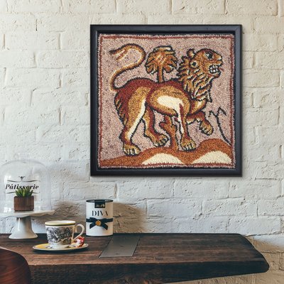 Килим на стіну, мозаїка (лев). Каср, Лівія. 000017 фото