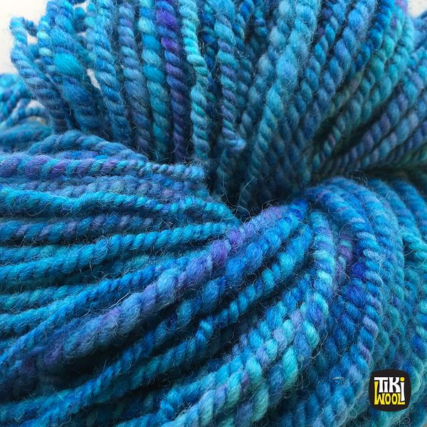 Handspun yarn made of 100% wool