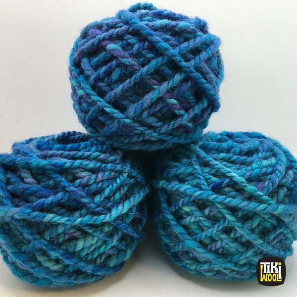 Handspun yarn made of 100% wool