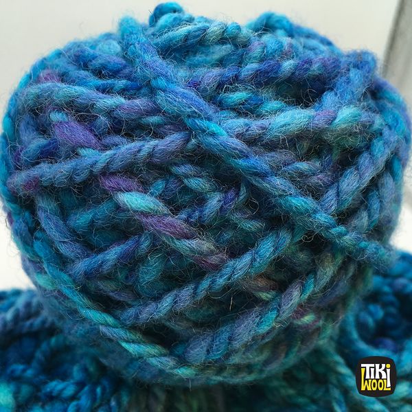 Handspun yarn made of 100% wool