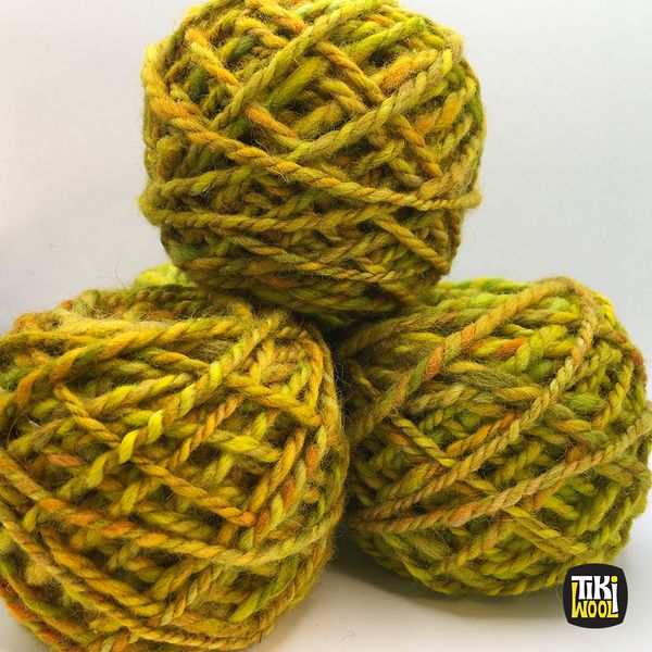 Handspun yarn made of 100% wool