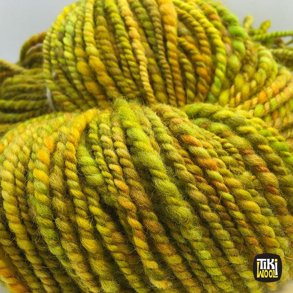 Handspun yarn made of 100% wool