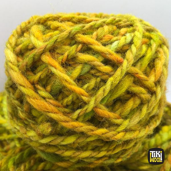 Handspun yarn made of 100% wool