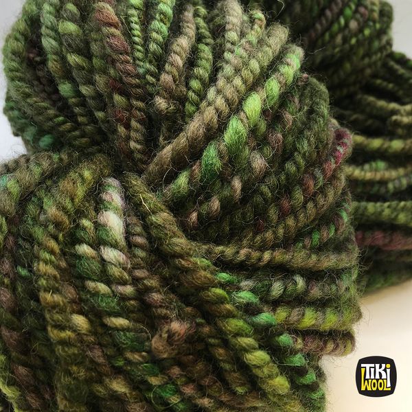 Handspun yarn made of 100% wool