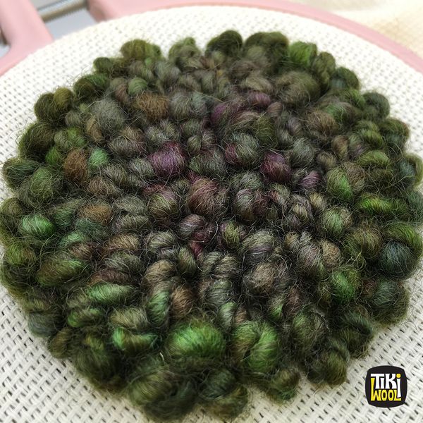 Handspun yarn made of 100% wool